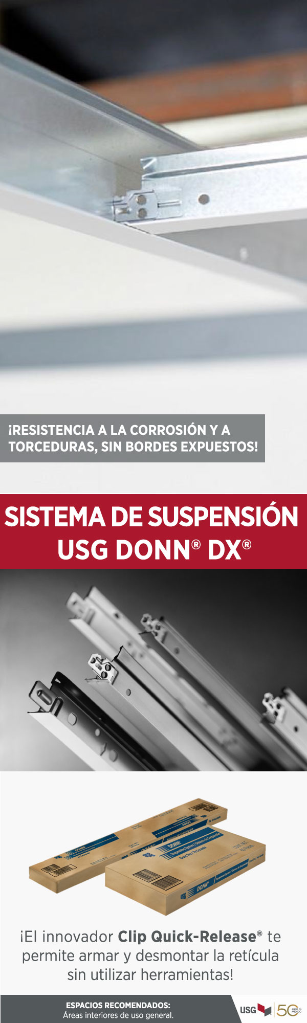 Sistema de Suspensión Donn DX USG